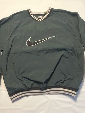 Nike Men's Dark Green Pullover Windbreaker Jacket